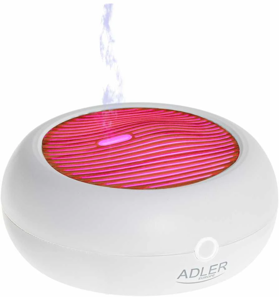 Drėkintuvas Adler | USB ultragarsinis aromato difuzorius 3in1 | AD 7969 | Ultragarsinis | Tinka kambariams iki 25 m² | Baltas