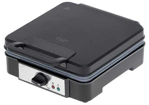 Adler | Vaflinė | AD 3049 | 1200 W | Number of pastry 4 | Belgium | Juodas