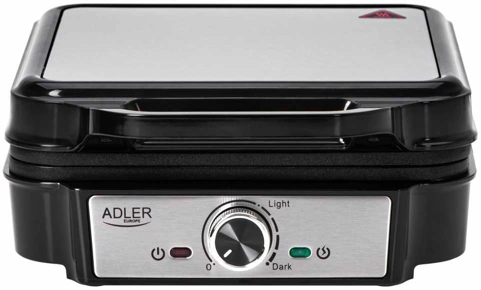 Adler Vaflinė | AD 3083 | 1800 W | Number of pastry 4 | Belgium | Sidabrinis/Juodas