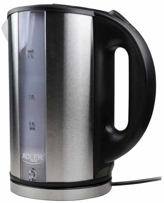 Adler | Virdulys | AD 1216 | Standard | 2000 W | 1.7 L | Nerūdijantis plienas | 360° rotational base