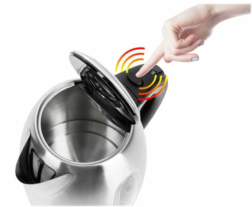 Adler | Virdulys | AD 1223 | Standard | 2200 W | 1.7 L | Nerūdijantis plienas | 360° rotational base | Nerūdijantis plienas