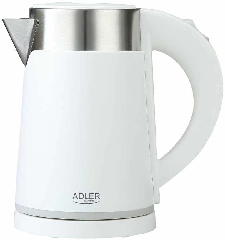 Adler | Virdulys | AD 1372 | Electric | 800 W | 0.6 L | Plastic/Nerūdijantis plienas | 360° rotational base | Baltas