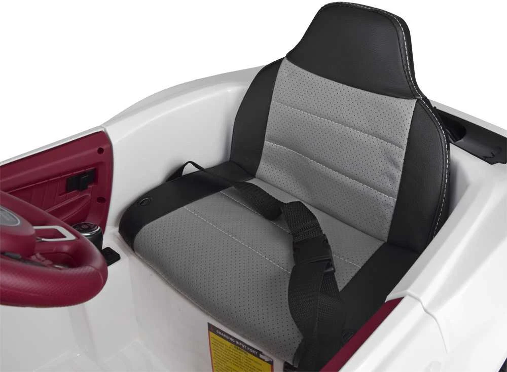 Akumuliatorinis sportinis kabrioletas vaikams Jokomisiada Mustang PA0169 | spalva: balta