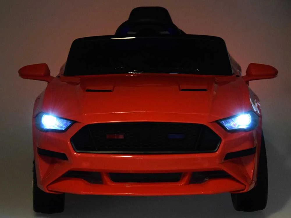 Akumuliatorinis sportinis kabrioletas vaikams Jokomisiada Mustang PA0169 | spalva: balta