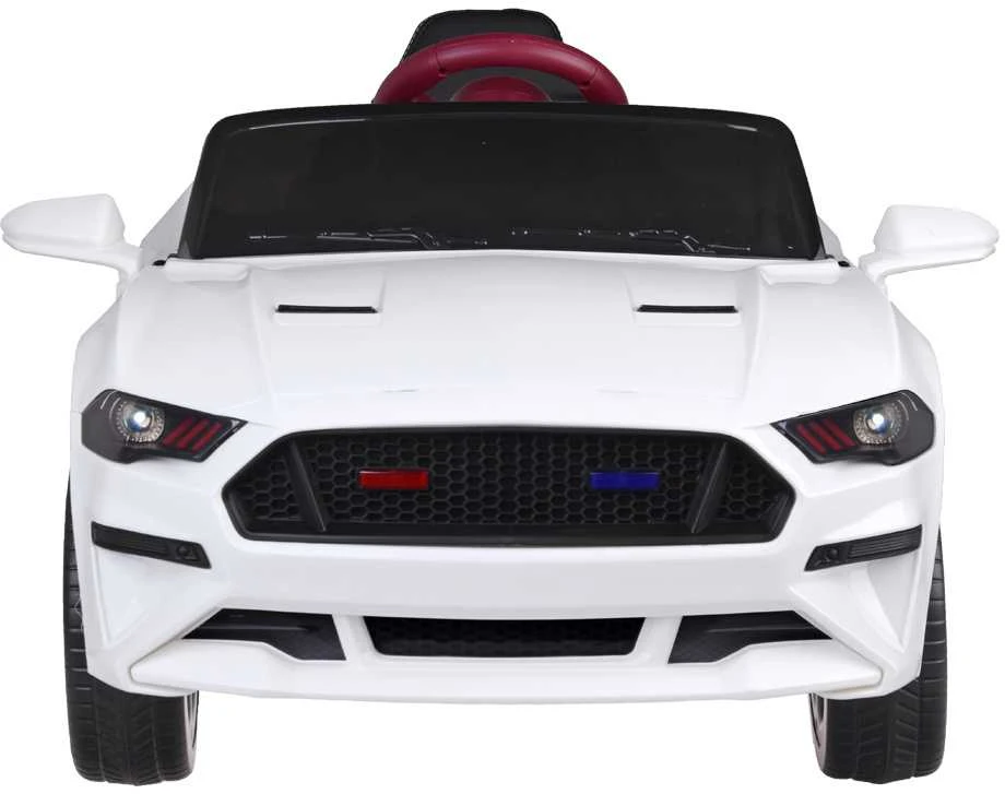 Akumuliatorinis sportinis kabrioletas vaikams Jokomisiada Mustang PA0169 | spalva: balta
