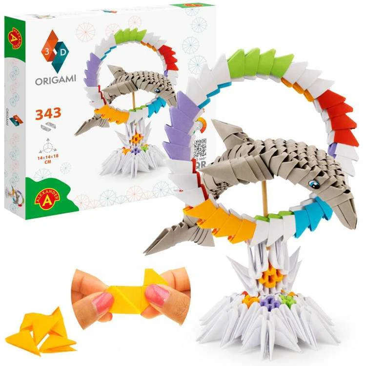 Dėlionė Alexander Aleksandro kūrybinis rinkinys „Origami 3d Dolphin