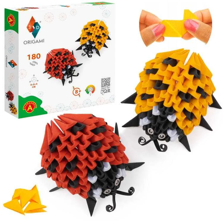 Alexander Aleksandro kūrybinis rinkinys origami 3d Ladybugs