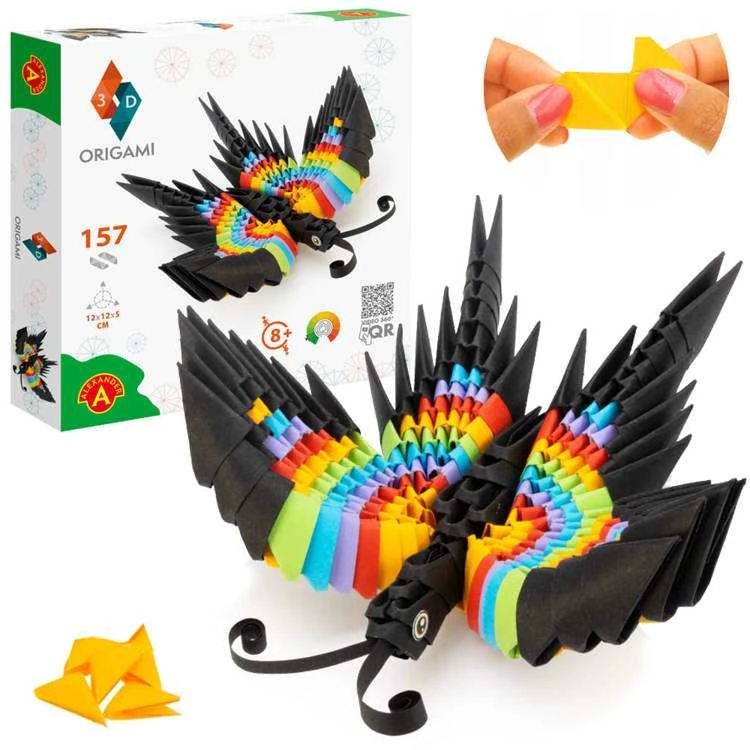 Alexander kūrybinis rinkinys origami 3D drugelis 2345
