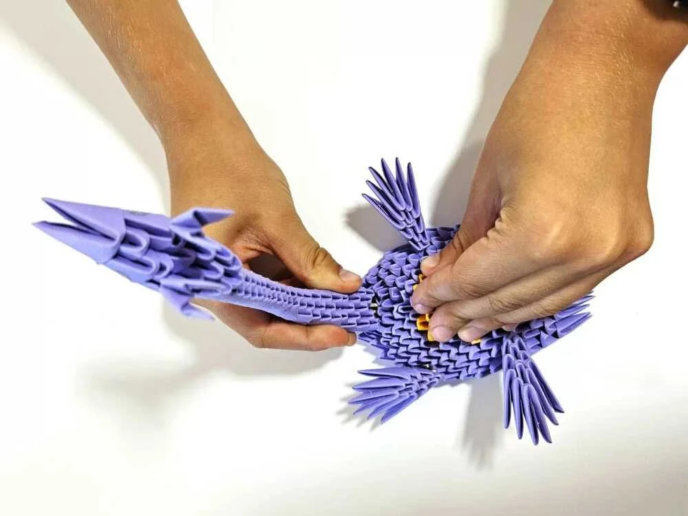 Dėlionė Alexander Origami 3D Plesiosaurus 312 popieriaus elementų rinkinys