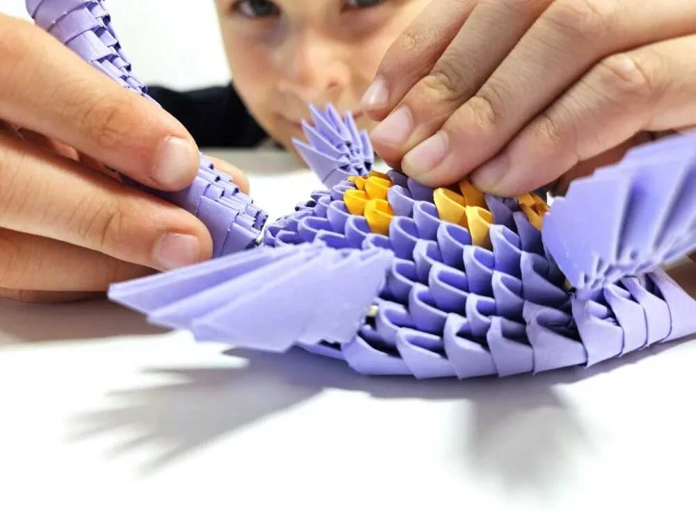 Dėlionė Alexander Origami 3D Plesiosaurus 312 popieriaus elementų rinkinys