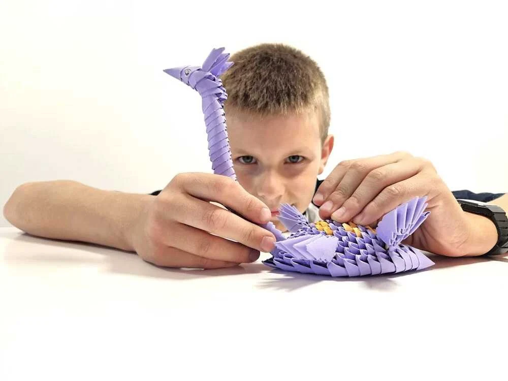 Dėlionė Alexander Origami 3D Plesiosaurus 312 popieriaus elementų rinkinys