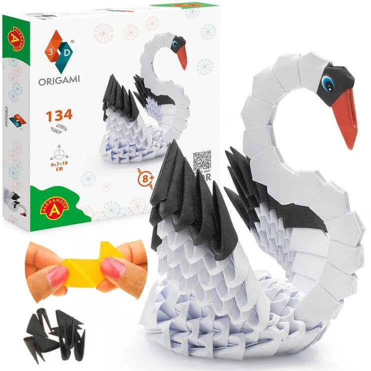 Alexander Aleksandro kūrybinis 3D origami SWAN 2831
