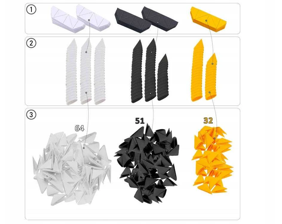 Alexander Aleksandro kūrybinis origami 3d Bee 2347