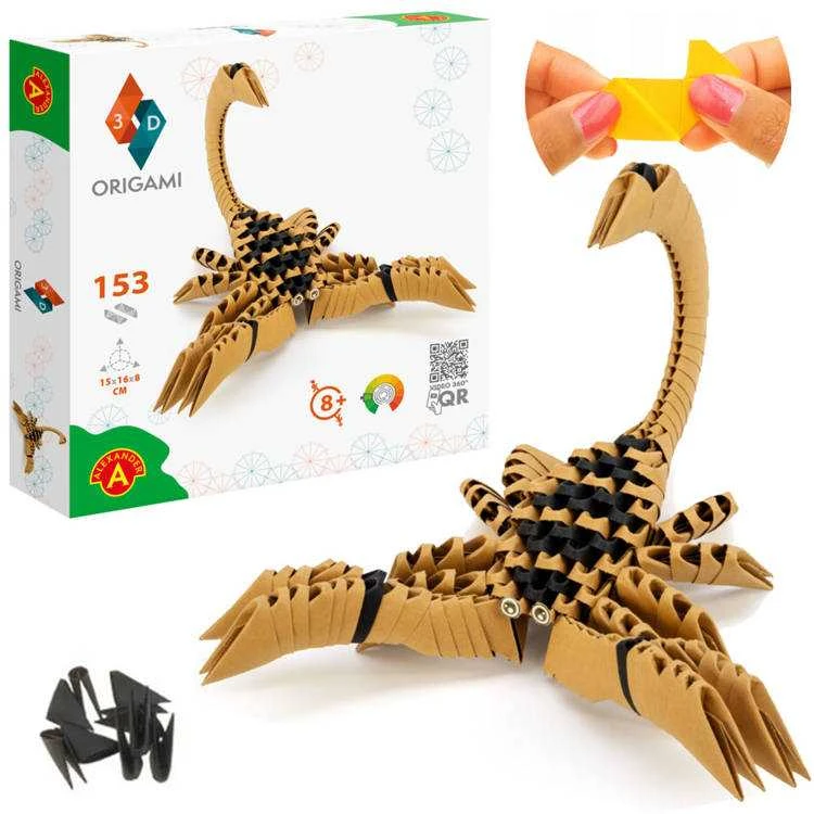 Alexander Aleksandro kūrybinis origami 3D Scorpion