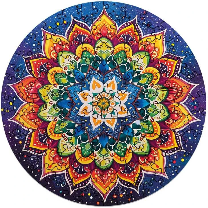 Alexander Aleksandro nakties mandala - medinė dėlionė, 100 detalių ZA6078