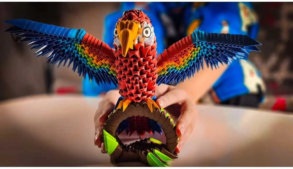 Alexander 3D origami kūrybinis rinkinys – Parrot ZA6074