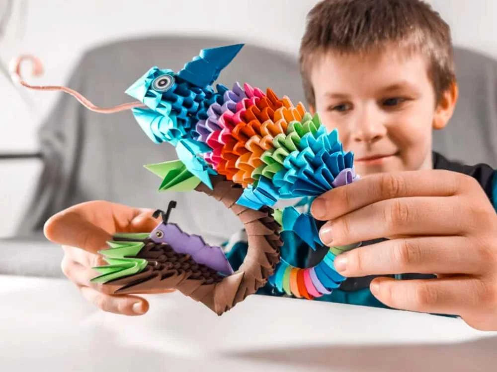 Alexander 3D origami kūrybinis rinkinys – Kameleon ZA6075