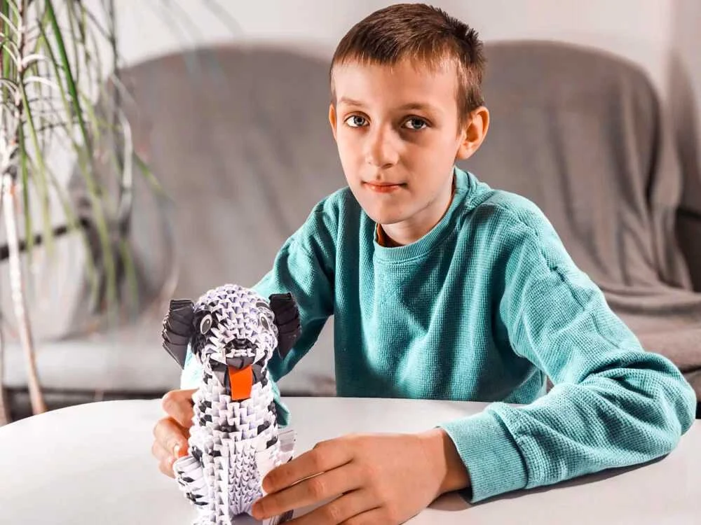 Alexander 3D origami kūrybinis rinkinys – dalmantinas ZA6076