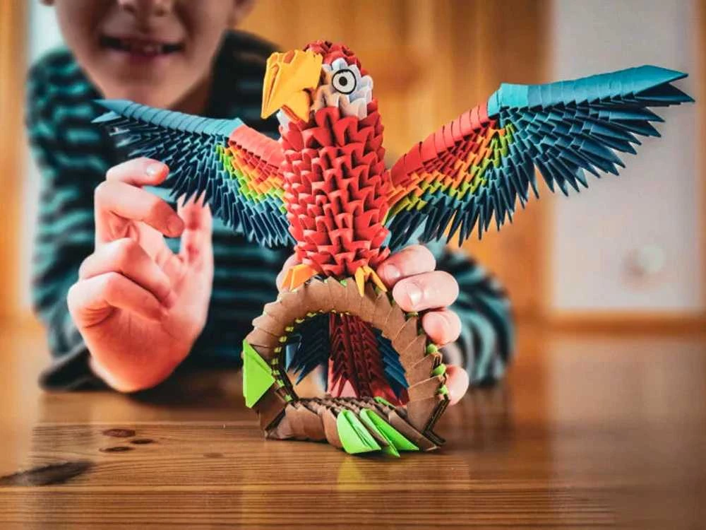 Alexander 3D origami kūrybinis rinkinys – Parrot ZA6074