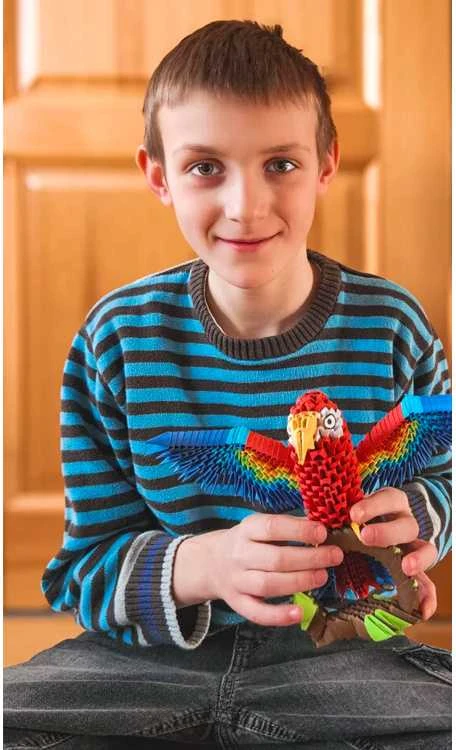 Alexander 3D origami kūrybinis rinkinys – Parrot ZA6074