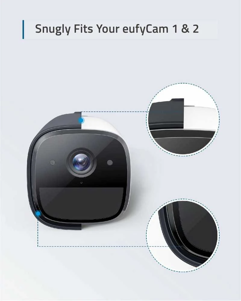 Anker Eufy | 2 Set Silicone Skins In Juodas | For EufyCam & EufyCam 2
