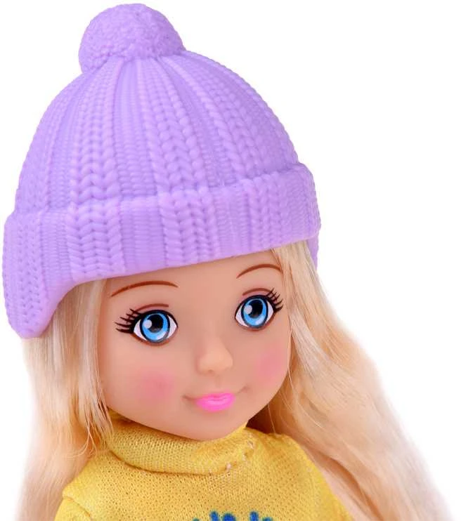 Ankiki lėlė, maža lėlė 13 cm + sniego senelis