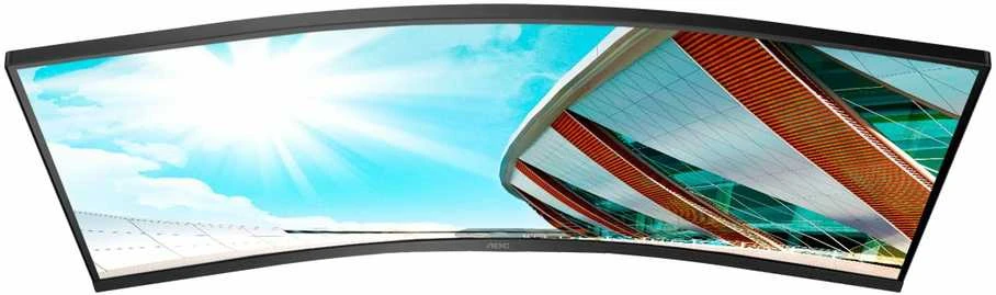 Monitorius AOC CU34P2A 34 colių VA lenktas 3440x1440 H/A 150mm 100hz FreeSync Premium ULTRAWIDE USB HOB GARSIAKARIAI DPx1 HDMIx2 VESA 100x100 PRO LINE