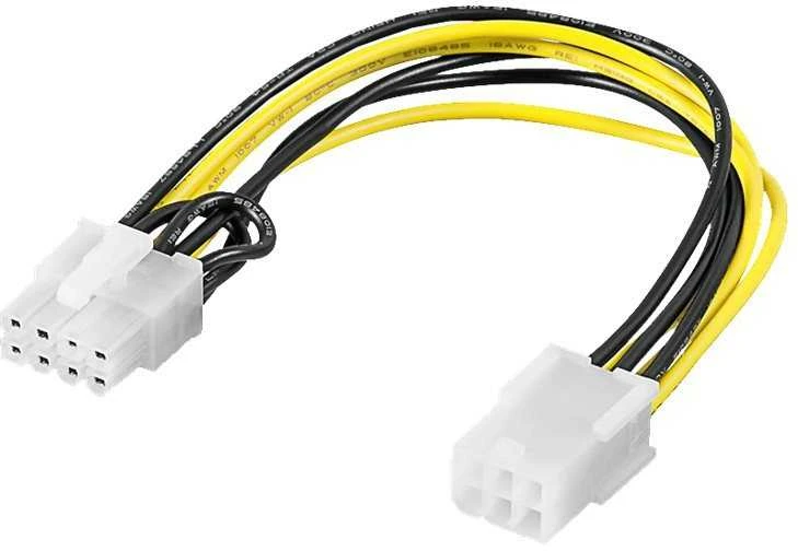 „Goobay“ | Maitinimo kabelis / adapteris kompiuterio vaizdo plokštei; PCI-E / PCI Express; 6 kontaktų į 8 kontaktus