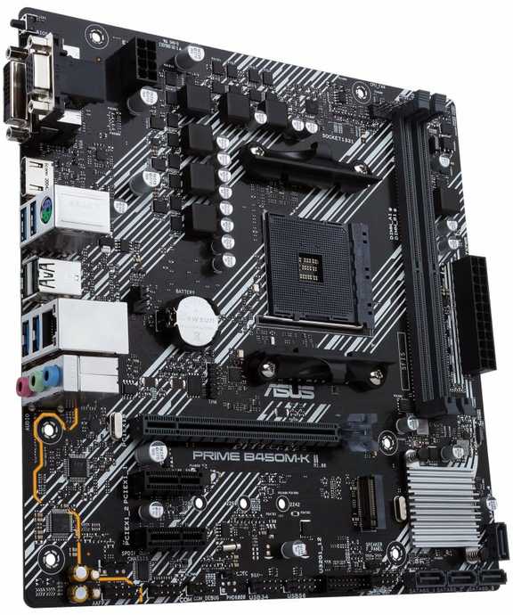 Pagrindinė plokštė Asus PRIME B450M-K II, Micro ATX, AM4, DDR4