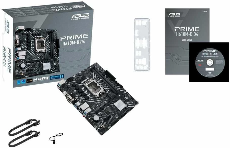 Pagrindinė plokštė Asus | PRIME H610M-D D4 | Procesorių šeima Intel | Procesoriaus lizdas LGA1700 | DDR4 DIMM | Atminties lizdai 2 | Palaikomos standžiojo disko sąsajos SATA, M.2 | SATA jungčių skaičius 4 | Mikroschemų rinkinys Intel H610 | mATX