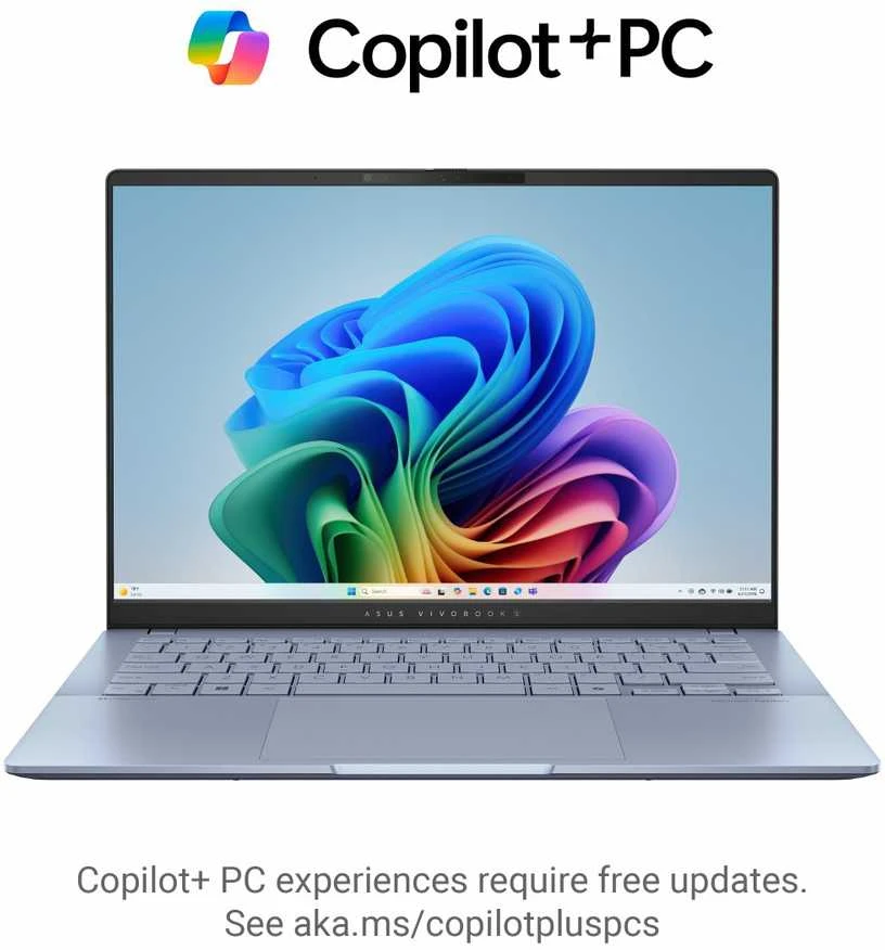Nešiojamas kompiuteris Asus Vivobook S 14 S5406SA-QD004W | Mist Mėlyna | 14 " | OLED | WUXGA | 1920 x 1200 pikselių | Glossy | Intel Core Ultra 5 | 226V | 16 GB | LPDDR5X | Solid-state drive capacity 512 GB | Intel Arc Graphics | Windows 11 Home | 802.11be | Bluetooth versija 5.4 | Klaviatūros kalba: anglų | Klaviatūros apšvietimas | Garantija 24 mėn.