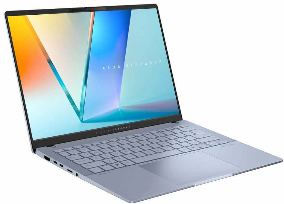 Nešiojamas kompiuteris Asus Vivobook S 14 S5406SA-QD004W | Mist Mėlyna | 14 " | OLED | WUXGA | 1920 x 1200 pikselių | Glossy | Intel Core Ultra 5 | 226V | 16 GB | LPDDR5X | Solid-state drive capacity 512 GB | Intel Arc Graphics | Windows 11 Home | 802.11be | Bluetooth versija 5.4 | Klaviatūros kalba: anglų | Klaviatūros apšvietimas | Garantija 24 mėn.