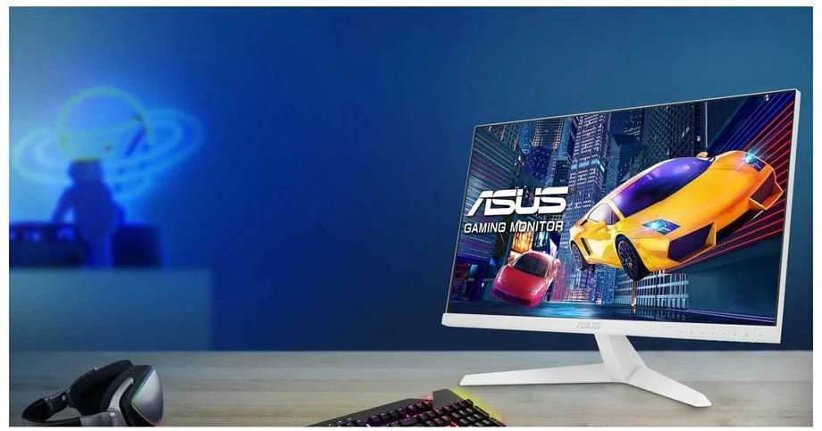 Monitorius Asus | VY249HF-W | 23.8 " | LED | FHD | 16:9 | 100 Hz | 1 ms | 1920 x 1080 pikselių | 250 cd/m² | HDMI jungtys quantity 1 | Baltas | Garantija 36 mėn.