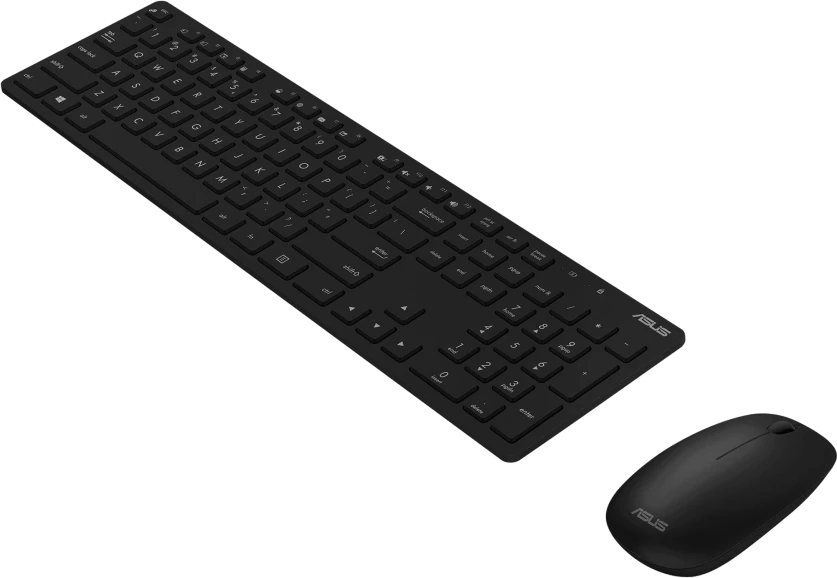 Klaviatūra Asus W5000 | Klaviatūros ir pelės rinkinys | Wireless | US | Juodas