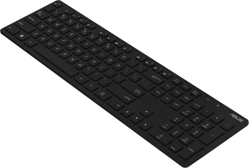 Klaviatūra Asus W5000 | Klaviatūros ir pelės rinkinys | Wireless | US | Juodas