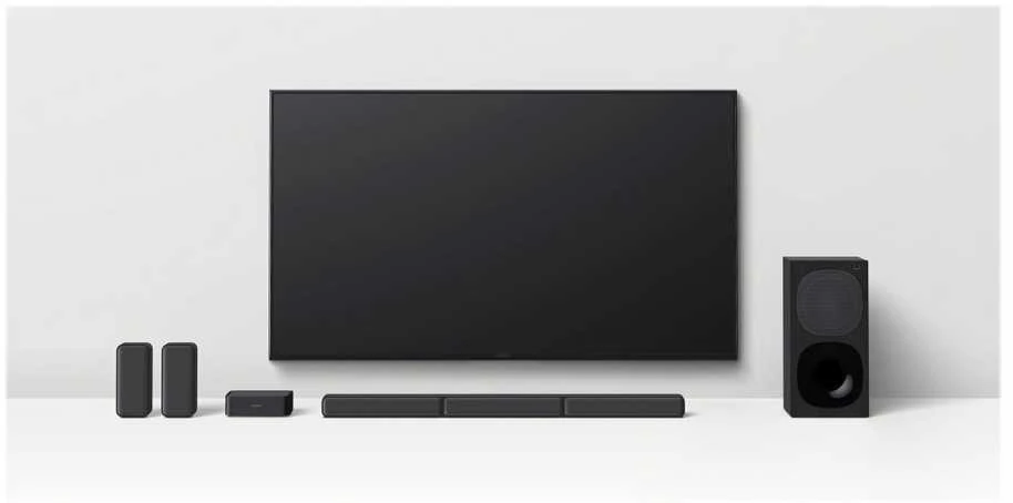 Namų kino sistema Sony | HT-S40R 5.1ch Home Cinema Soundbar with Wireless Rear Speakers | Juodas | No | USB port | Wi-Fi | Bluetooth | Belaidė jungtis