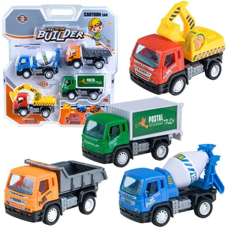 Jokomisiada Automatinių statybinių automobilių rinkinys Tipper Crane