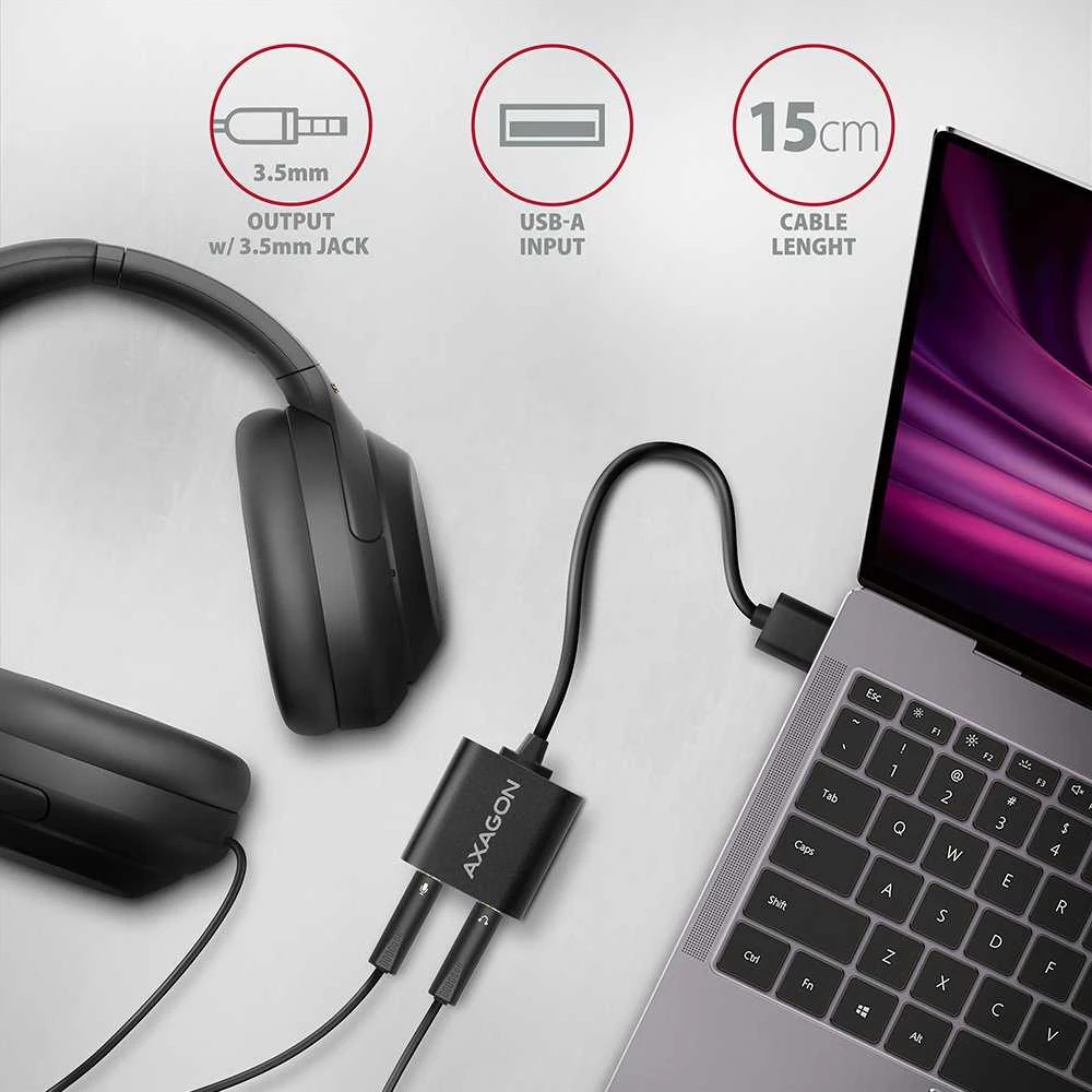 AXAGON | ADA-12 USB – kabelio garso adapteris