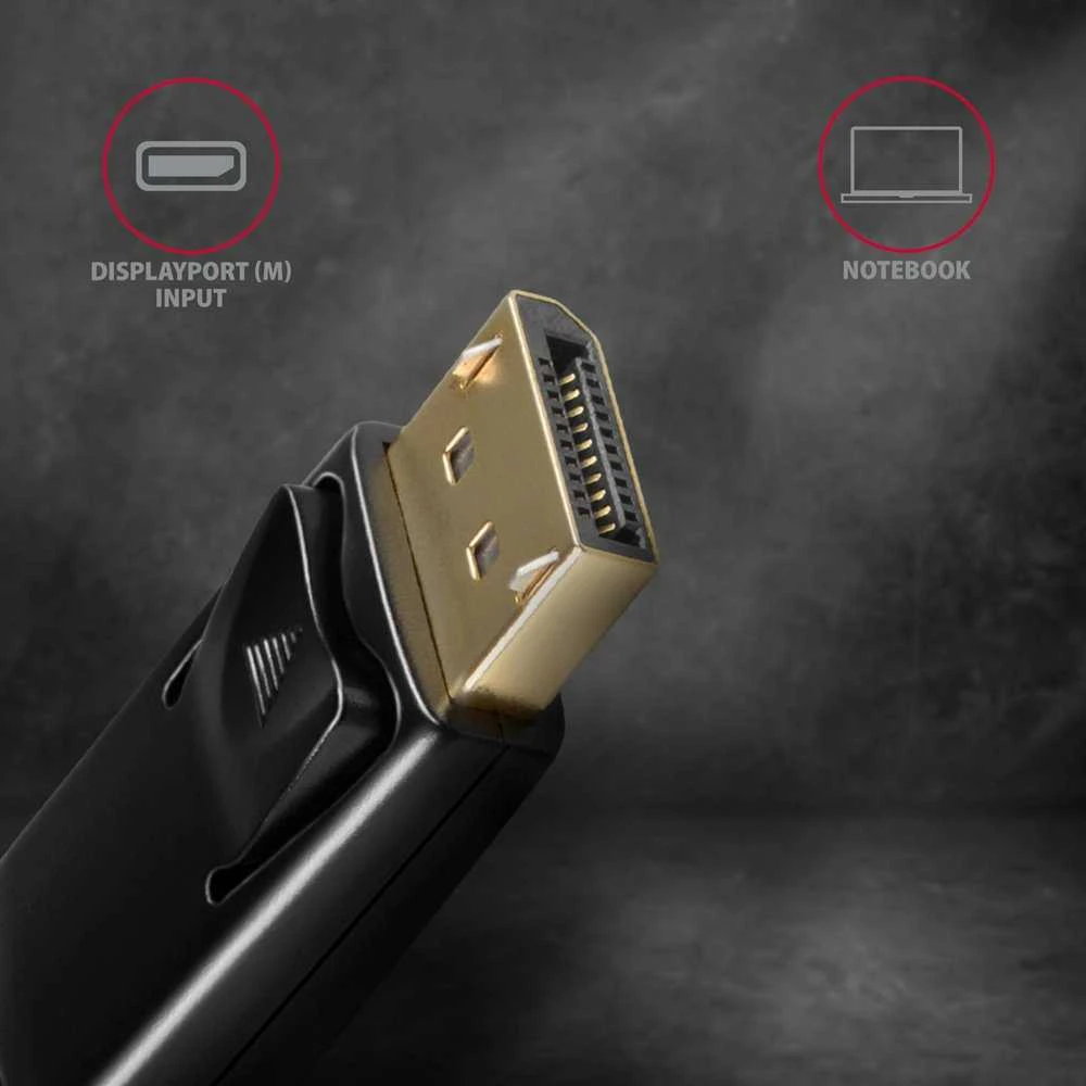 AXAGON | Aktyvus kabelis | DisplayPort prie HDMI | 1,8 m