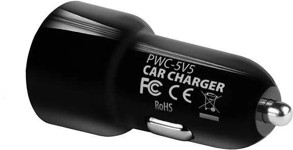 AXAGON Dvigubas automobilinis įkroviklis, 24W | PWC-5V5