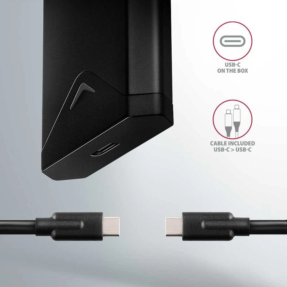 AXAGON išorinė USB-C 10Gbps metalinė dėžutė M.2 NVMe SSD diskams | EEM2-UB2