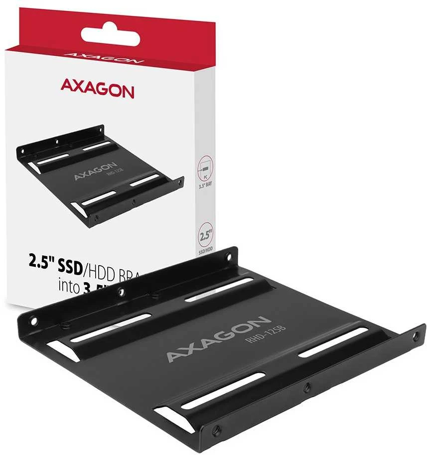 AXAGON RHD-125B redukcija 1x 2,5'' HDD į 3,5'' poziciją, juodas