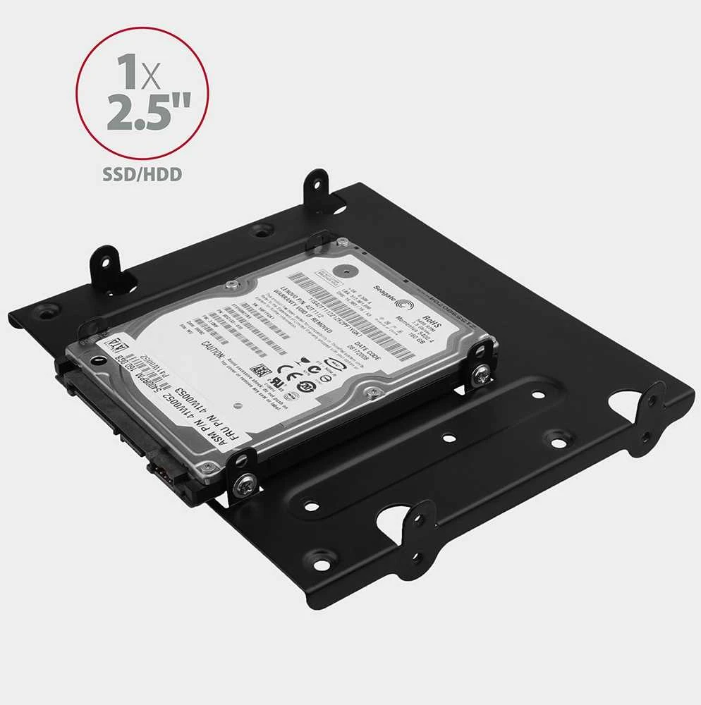 AXAGON Metalinis rėmas keturiems 2,5" diskams arba dviem 2,5" diskams ir vienam 3,5" diskui montuoti 5,25" padėtyje | RHD-435