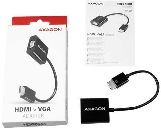 AXAGON RVH-VGN, HDMI -> VGA mažinimas / adapteris, FullHD