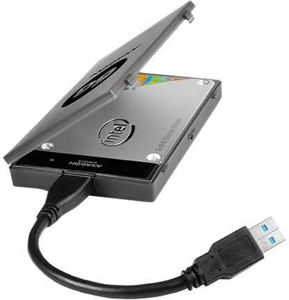 AXAGON ADSA-1S6 USB3.0 – SATA 6G UASP HDD išorinis adapteris, įsk. Byla