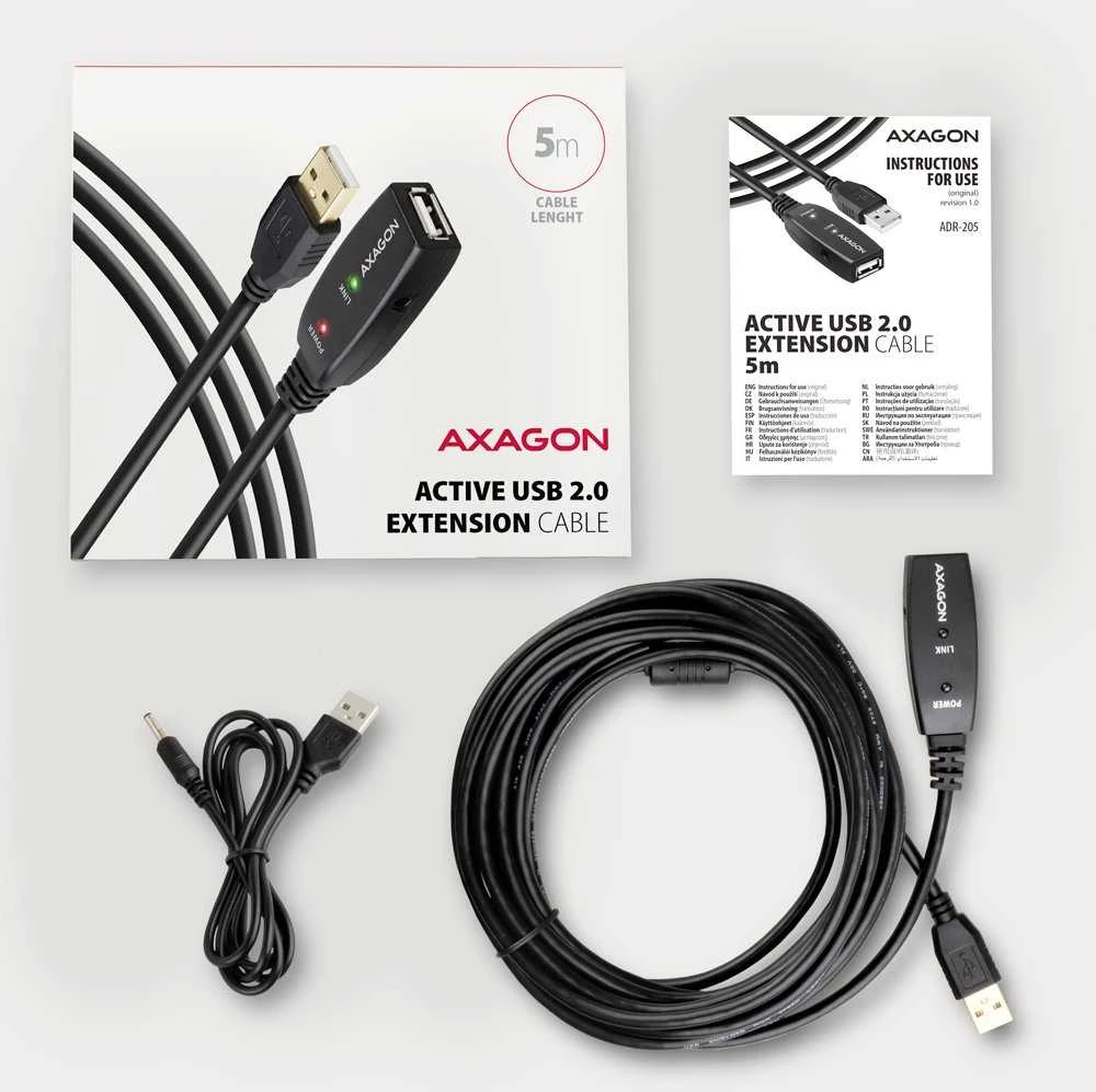 AXAGON | USB kartotuvo kabelis | ADR-205 | USB A tipo į USB A tipo