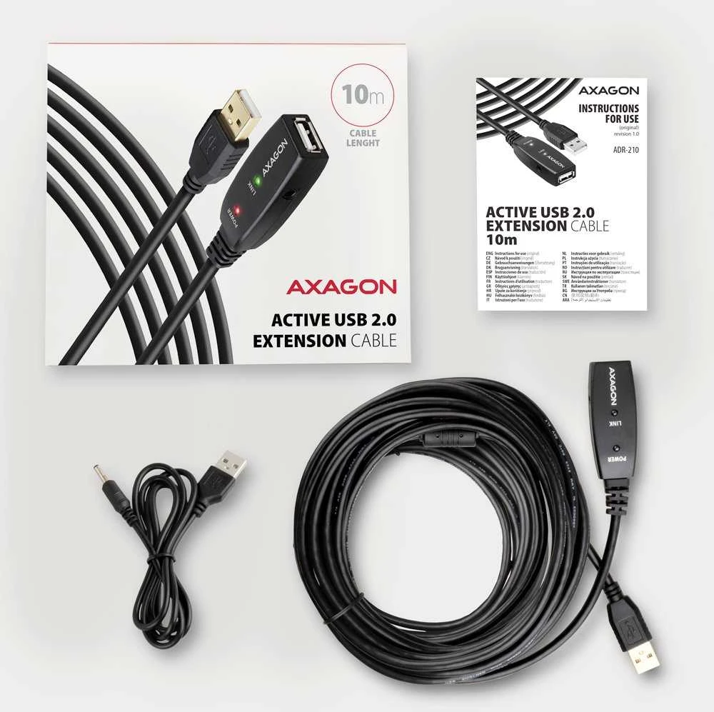 AXAGON | USB kartotuvo kabelis | ADR-210 | USB A tipo į USB A tipo