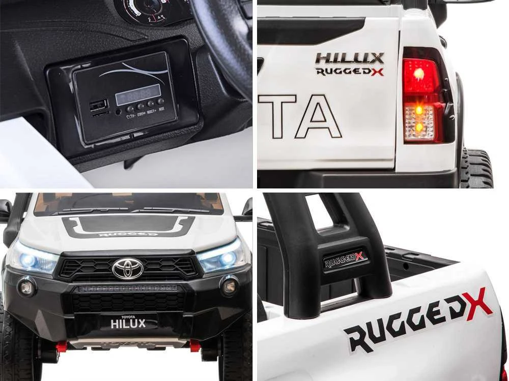 Akumuliatorinis automobilis vaikams Jokomisiada Toyota Hilux PA0250 | spalva: balta