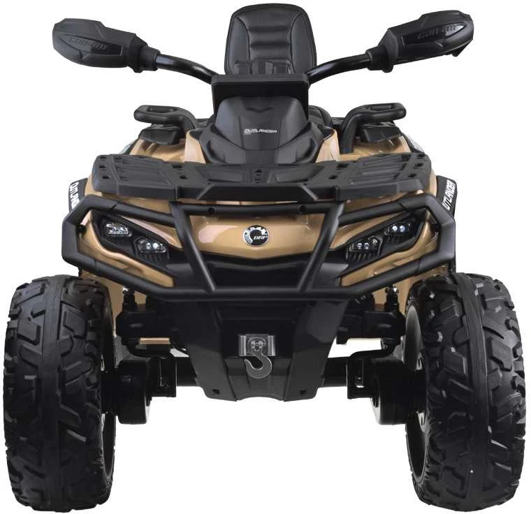 Import Super Toys Jokomisiada Baterija varomas keturratis vaikams 2 asmenims CAN-AM OUTLANDER 4x4 LED panelė PA0326
