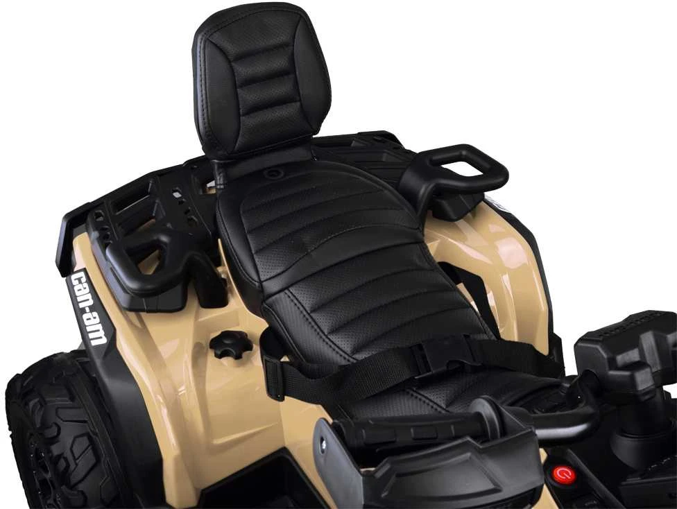 Import Super Toys Jokomisiada Baterija varomas keturratis vaikams 2 asmenims CAN-AM OUTLANDER 4x4 LED panelė PA0326